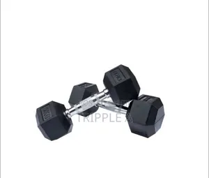 Pair of 5kg Hex Dumbbells