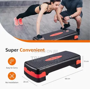 Adjustable Height Non-Slip Fitness Aerobics Stepper