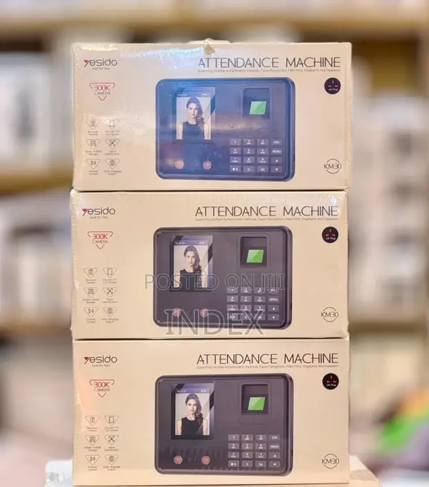 Yesido Attendance Machine - Face, Fingerprint, Palm Vein, Card - 1