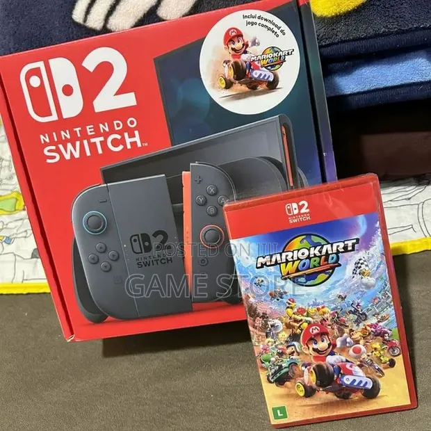 Nintendo Switch 2 with Mario Kart World Game Card - 1