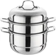 3-Tier Stainless Steel Food Steamer Pots - 2