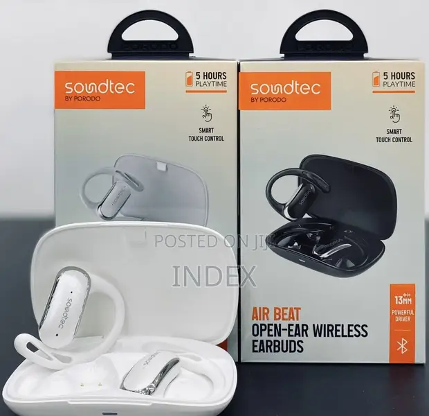Porodo Soundtec Air Beat Open Ear Wireless Sport Earbuds - 1