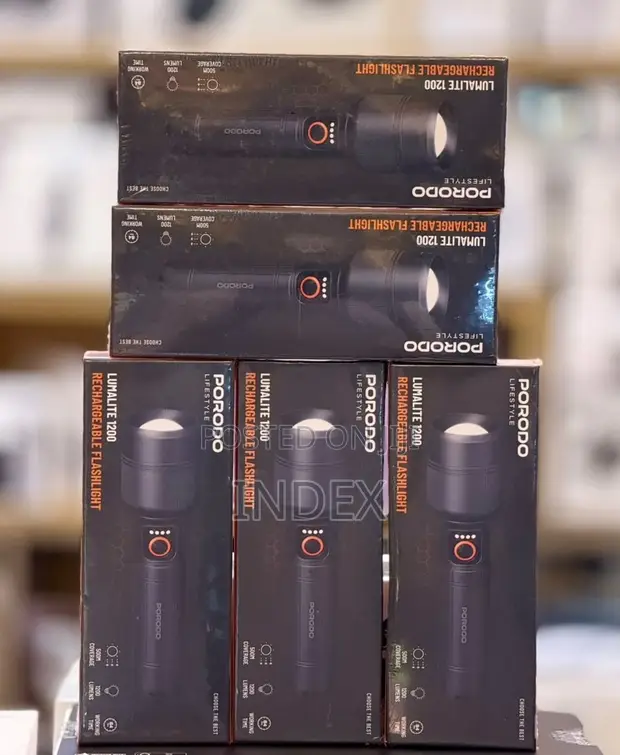 Porodo Lifestyle Lumalite 1200 Rechargeable Flashlight - 1