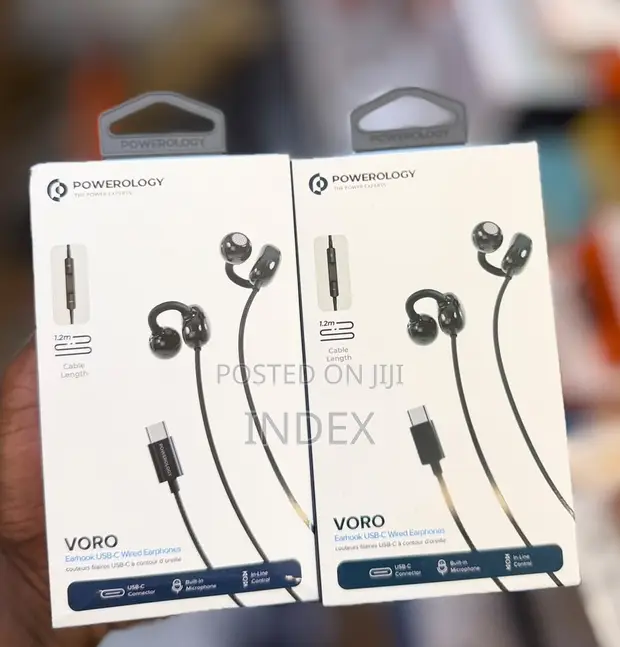 Powerology Voro Earhook USB-C Wired Earphones - 1