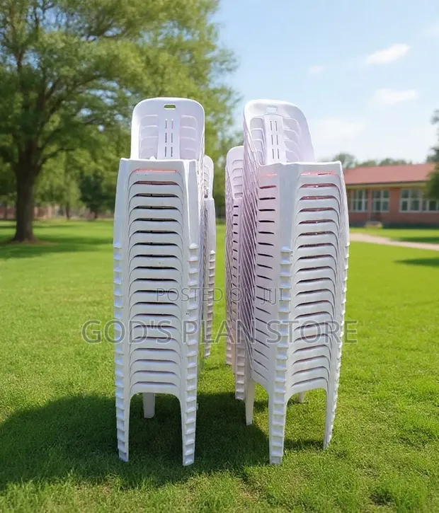 Brand New Plastic Chairs - Indoor/Outdoor - 1