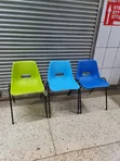Office Metal Stand Plastic Chairs - 2