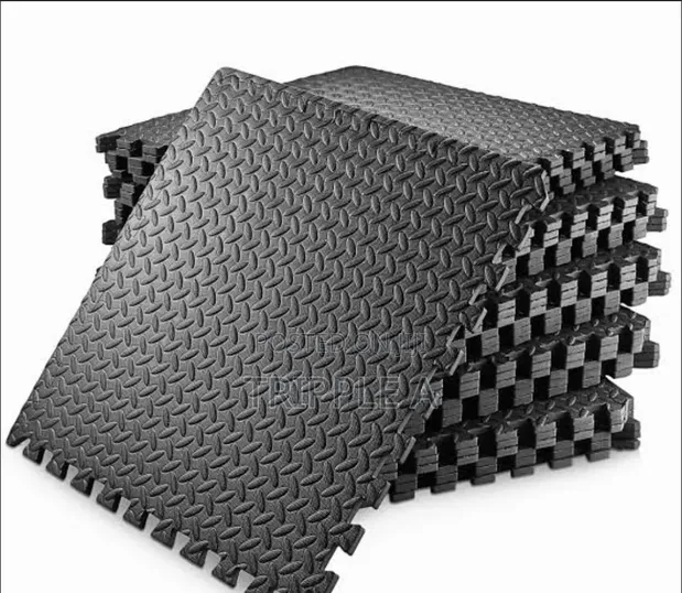 Interlocking Gym Flooring Mats (2ft x 2ft, 4 Pcs) - 1