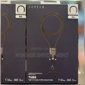 Levelo Tugo Type-C to Type-C Lanyard Cable 60W