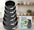 6-Piece Non-Stick Springform Cake Pan Set - 1