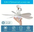Modern White LED Ceiling Fan - 1