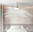 Modern White LED Ceiling Fan - 3