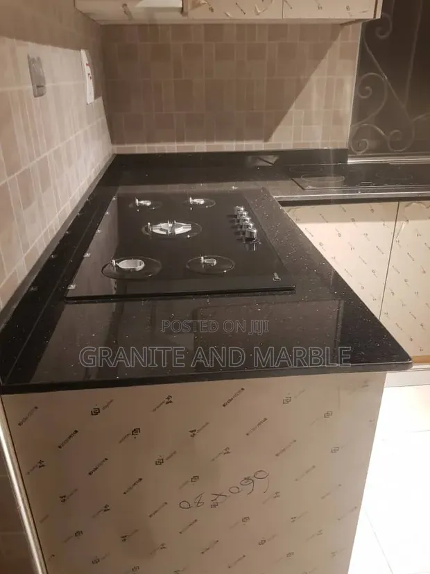 Black and White Marbled Granite Slabs - 1