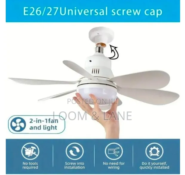 Modern White LED Ceiling Fan - 1