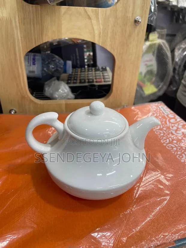 White Porcelain Teapot - 1