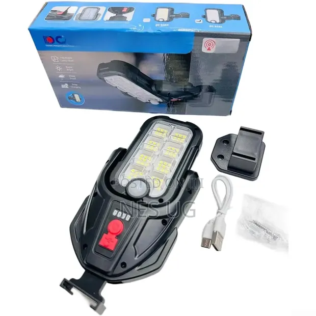 Outdoor Solar Wall Light with Motion Sensor & Type-C Charging - 1