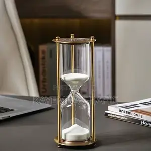 Vintage 30-Minute Metal Hourglass Sand Timer