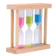 3-in-1 Wooden Hourglass Sand Timer - Home Decoration - 1