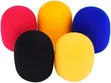 5pcs Colorful Handheld Microphone Windscreen Foam Covers - 1