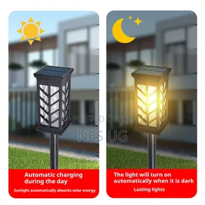 4pcs Solar House Plug-in Lights for Courtyard