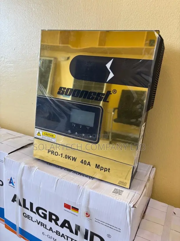 Compact 1kW 12V MPPT Hybrid Inverter Backup System - 1