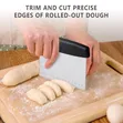 Stainless Steel Bench Scraper & Dough Cutter - 1