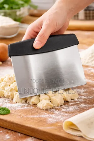 Stainless Steel Bench Scraper & Dough Cutter