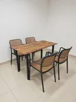 PP Rattan Restaurant Table and Chairs Set - 1