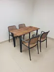 PP Rattan Restaurant Table and Chairs Set - 2