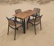 PP Rattan Restaurant Table and Chairs Set - 5