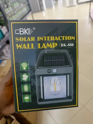 2pcs BK-888 Solar Motion Sensor Wall Lamp - Black