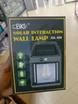 2pcs BK-888 Solar Motion Sensor Wall Lamp - Black - 1