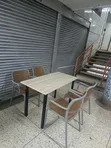 Brand New Foldable Wooden Dining Table and Chairs Set - 1