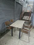 Brand New Foldable Wooden Dining Table and Chairs Set - 5