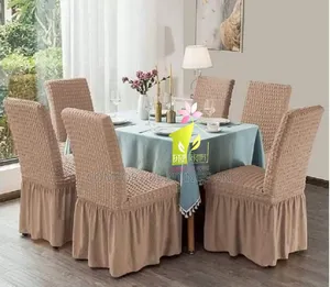 Brand New Khaki Dining Chair Covers (Set of 6)
