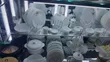 70-Piece Golden Glass Dinner Set - 1