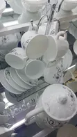 70-Piece Golden Glass Dinner Set - 2