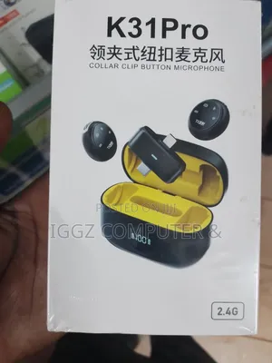 K31 Pro Collar Clip Button Microphone
