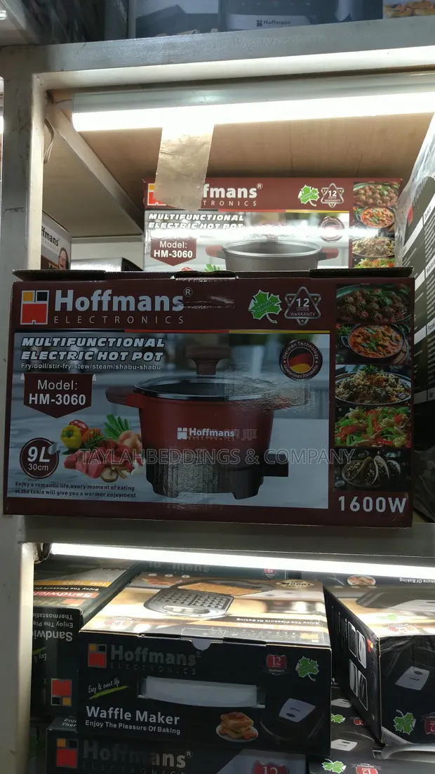 Hoffman 9L Multifunctional Electric Hot Pot HM-3060 - Red/Black - 1