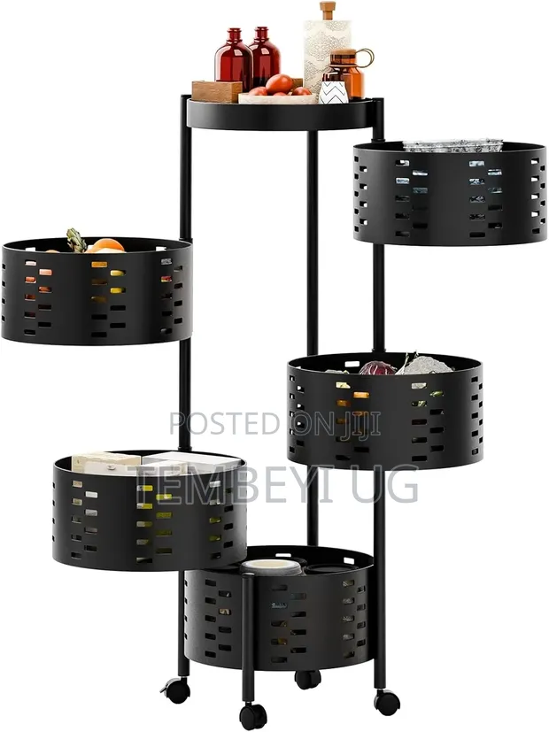 5-Layer Rotating Vegetable Storage Rack - 1