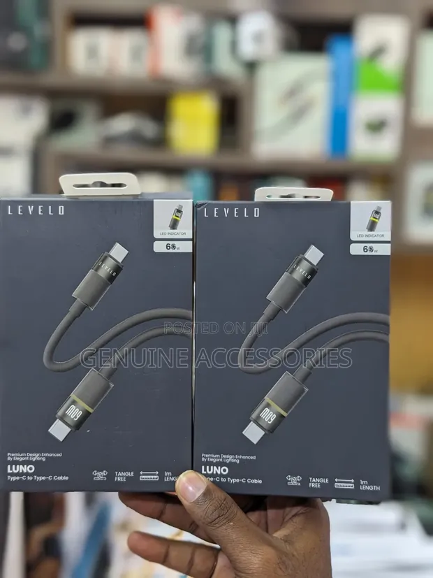 Levelo Luno 60W Type-C to Type-C Cable - 1