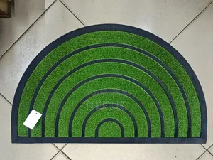 Decorative Moon-Shaped Door Mat 45x75cm - Multi-Color
