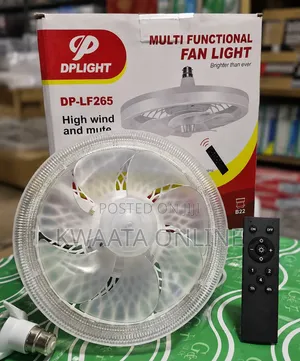 DPLIGHT Multifunctional LED Fan Light with Remote - B22 Ceiling Bulb