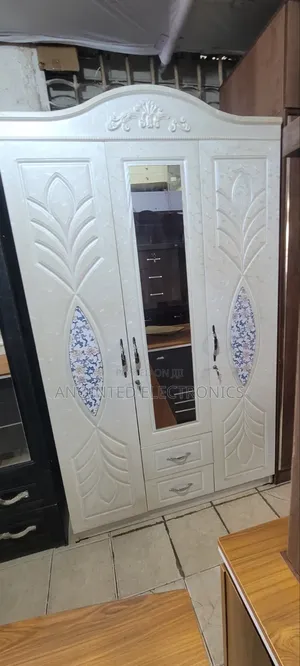 White 3-Door Wardrobe by Wood-Mode