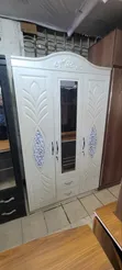 White 3-Door Wardrobe by Wood-Mode - 2