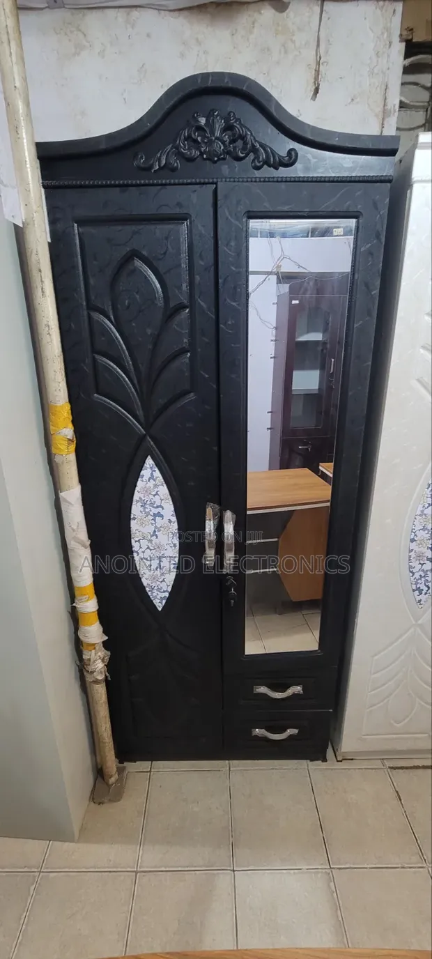 Wood-Mode 3-Door Wardrobe - Black - 1
