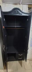 Wood-Mode 3-Door Wardrobe - Black - 2