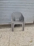 Gray Diamond Back Plastic Chairs - 2