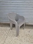 Gray Diamond Back Plastic Chairs - 5