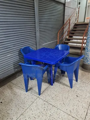 Zenith Plastic Dining Table and 4 Chairs