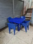 Zenith Plastic Dining Table and 4 Chairs - 1